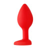 Ouch! Plug Bijou Anal Silicone Heart Rouge 6 x 2.8 cm